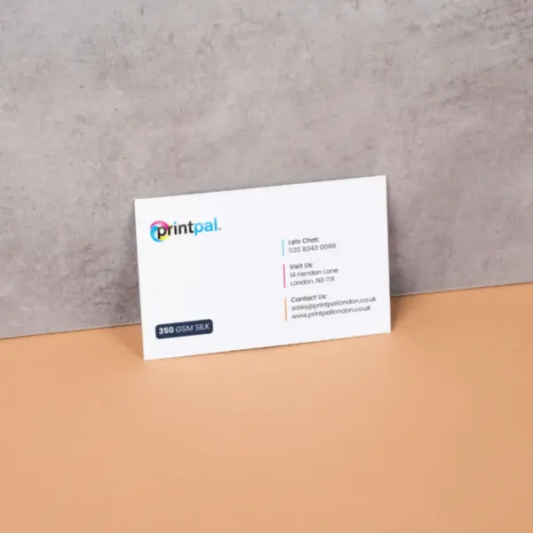 Same Day Business Card Printing in London 350gsm Silk