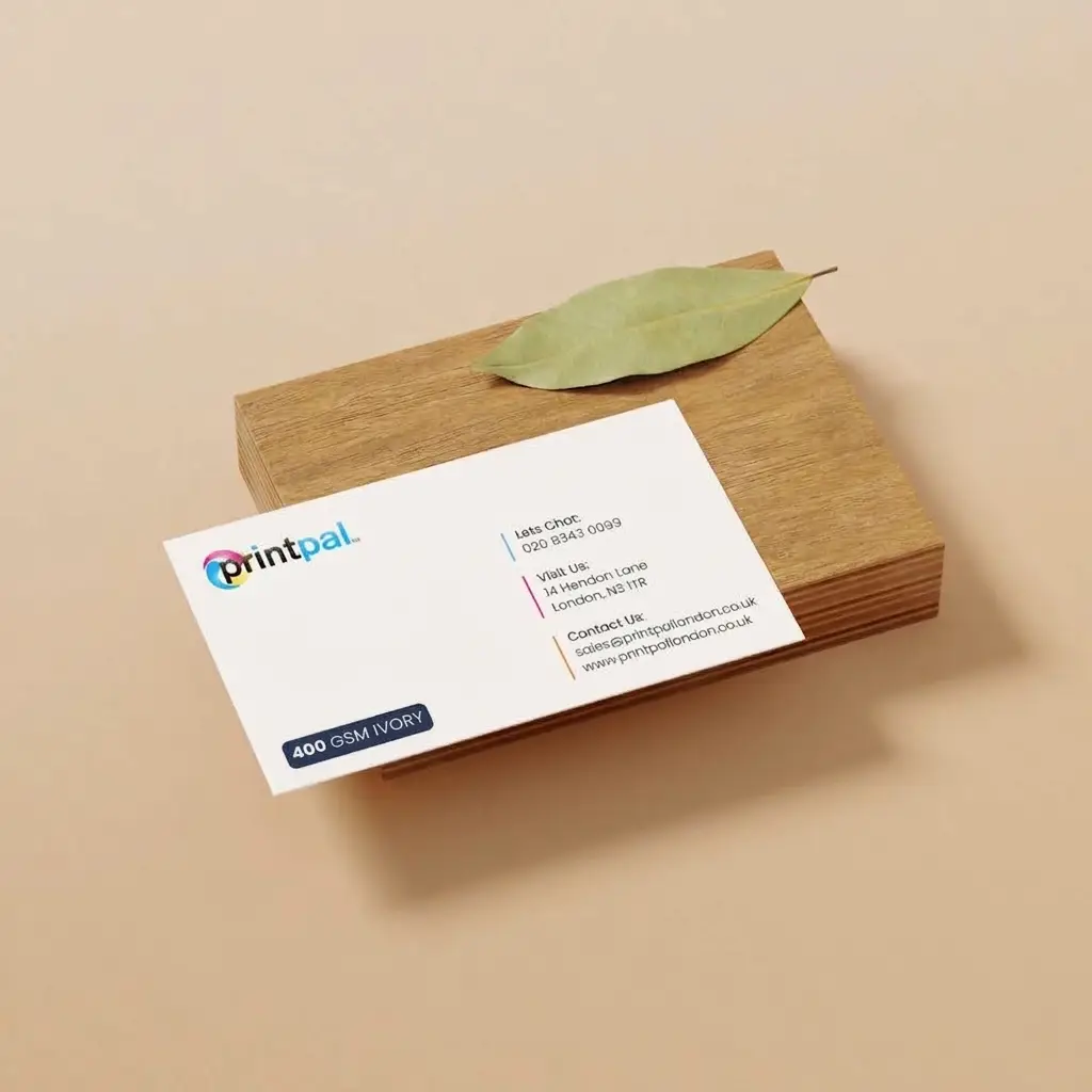400gsm Mayfair Ivory Same Day Business Cards London